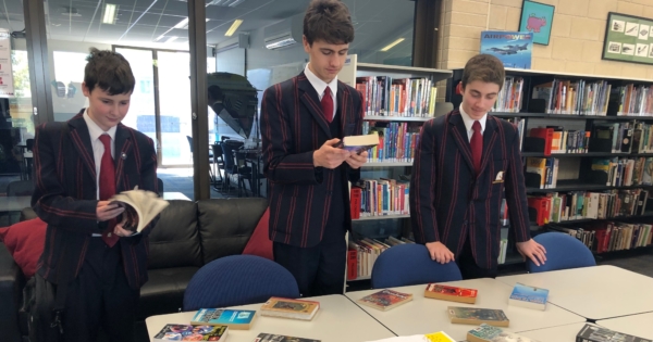 Boys Get Involved in The Great Book Swap